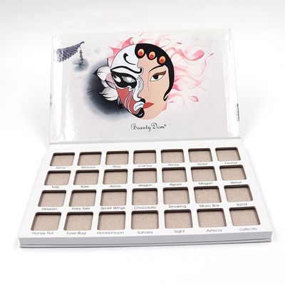 qualità  Wholesale 28 Colors Private Label Waterproof Eyeshadow Palette Cardboard Empty Makeup Eyeshadow Palette Packaging Case fabbrica